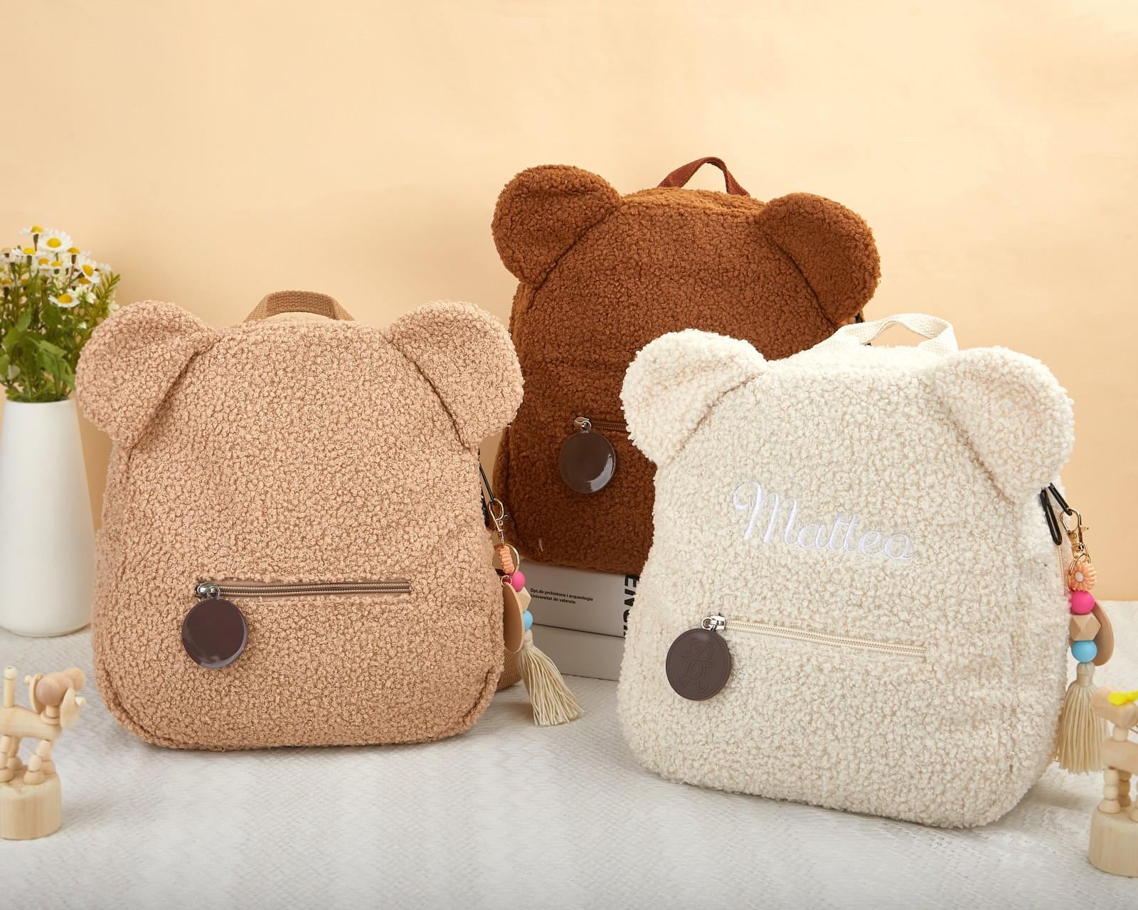 Sac à Dos Fille En Peluche Avec Poupée - Pour 2 à 6 Ans, Léger, Design Mignon, Idéal Pour école Ou Sortie - 3