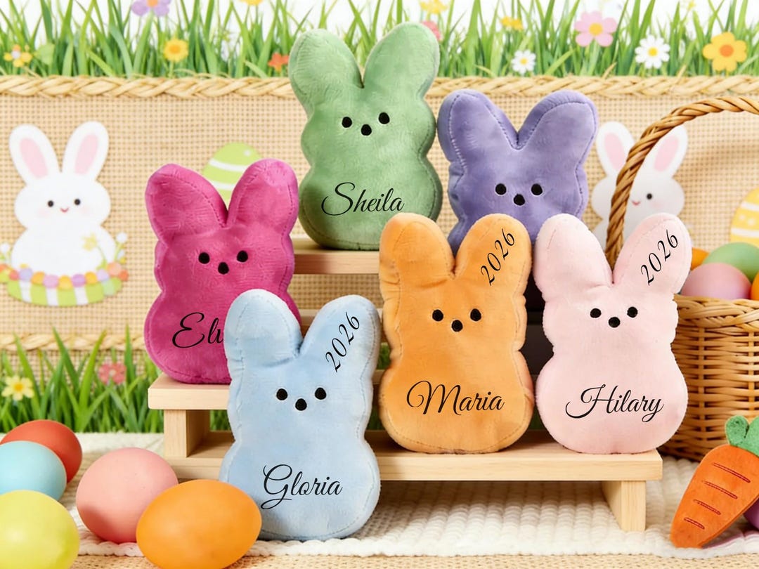 Peep Rabbbit Custom Peep Bunny Plush, Stuffed Peep Rabbit for Easter Baskets ...