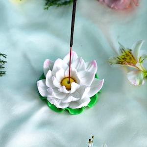 Flower Incense Holder, Lotus Incense Burner, Zen Meditation Decor, Perfect Gift for Relaxation at Home