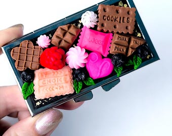 Pudełko na tabletki 7 dni, Etui na tabletki, Organizer na tabletki 7 dni, Duży pojemnik na tabletki, Pudełko na tabletki z owocami, Tygodniowy organizer na tabletki, Uroczy organizer na tabletki, Prezent dla mamy