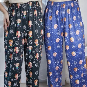 Custom Pajama Pants for Dad Mom, Women Pajama Pants, Personalized Pajamas with Face, Gift for Dad/Mom, Unisex Pants, Best Mom Ever