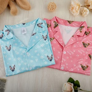 Personalized Family Pajamas Set with Custom Face,Custom Photo Pajama Set,Dog Pajamas,Anniversary Photo Gift For Her Him.
