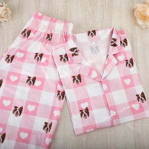 Custom Photo Face Pajama Set,Couple Pajamas Set,Personalized Pajamas for Family,Funny Dog Cat face Pajamas,Custom Photo Pajamas.