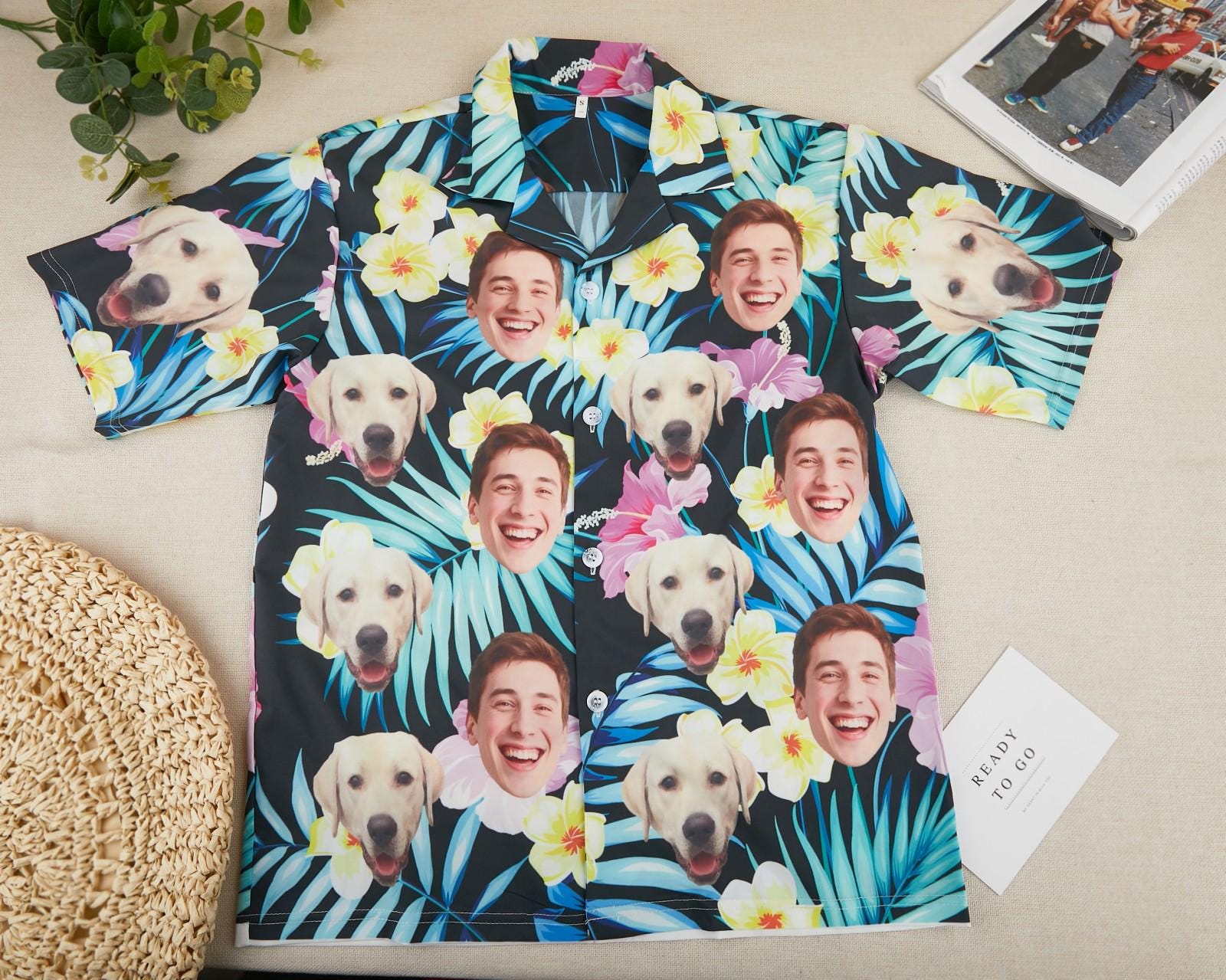 Personalized Hawaiian Swim Trunks, Bachelor Party Shirts, Funny Custom Face Beach Shorts, Birthday Gift, Bachelor Men Swimwear