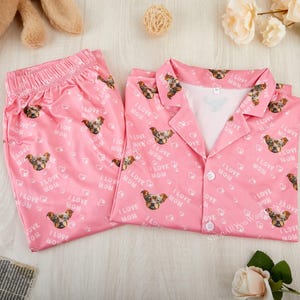 Custom Face Pajamas Set,Personalized Photo Pajamas,Face Women Short Sleeve Pajama Set,Custom Pajamas with Picture,Family Valentine Pajamas.