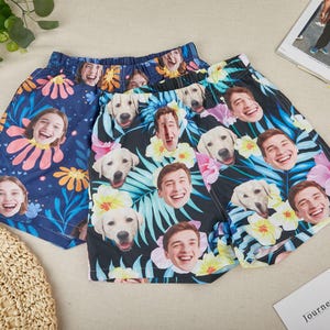 Custom Face Men’s Swim Trunks, Personalized Photo Beach Shorts for Bachelor Party, Vacation Gift, Funny Swimwear With Pictures