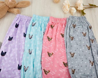 Custom Pet Face-pyjamabroek, gepersonaliseerd fotocadeau