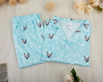 Custom Face Pajama Set, Personalized Photo Print Pajamas