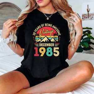 Vintage 1985 Birthday T-Shirt: Retro 40th Birthday Gift