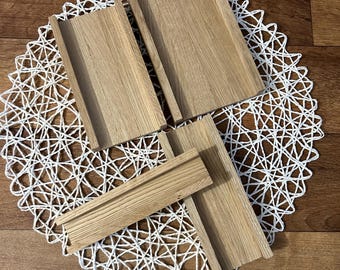 Wooden candle packaging blanks for taper candles, gift blocks