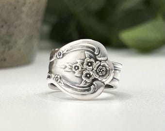 Spoon Ring, 1951 MAGNOLIA, Silverware Ring, Spoon Jewelry, Ring, Silverware Jewelry, Ring, Spoon Ring For Women, Silver Anniversary Gift