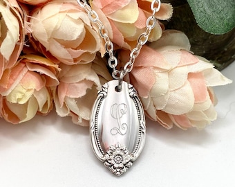 Spoon Necklace, 1948 REMEMBRANCE, Silverware Necklace, Personalized Spoon Jewelry Initial Necklace