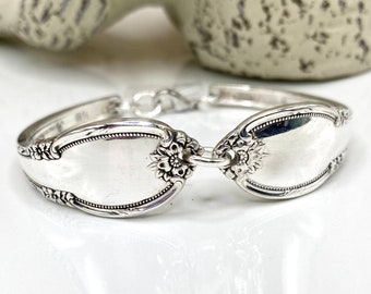 Spoon Bracelet, 1948 REMEMBRANCE, Spoon Jewelry Bracelet, Silverware Jewelry Bracelet, Silverware Bracelet, Silver Spoon Bracelet