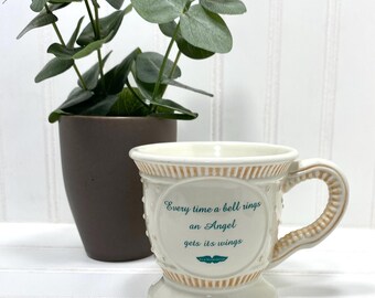 Vintage It's A Wonderful Life Mug, Every Time A Bell Rings An Angel Gets Its Wings, 2002