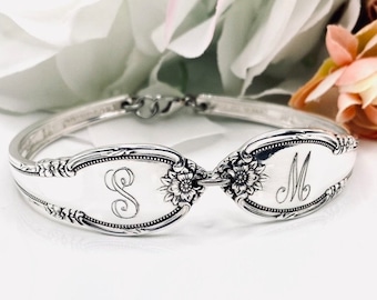 Spoon Bracelet, Spoon Jewelry Bracelet, Personalized Spoon Bracelet, Silverware Bracelet, Silverware Jewelry, Name Bracelet Initial Bracelet