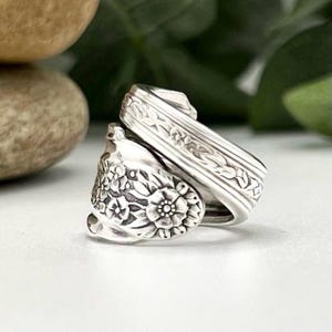 Spoon Ring, 1949 MODERN ROSE, Silverware Ring, Spoon Jewelry, Ring, Silverware Jewelry, Ring, Spoon Ring For Women, Silver Anniversary Gift