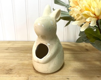 Vintage Bunny Rabbit Ceramic Planter