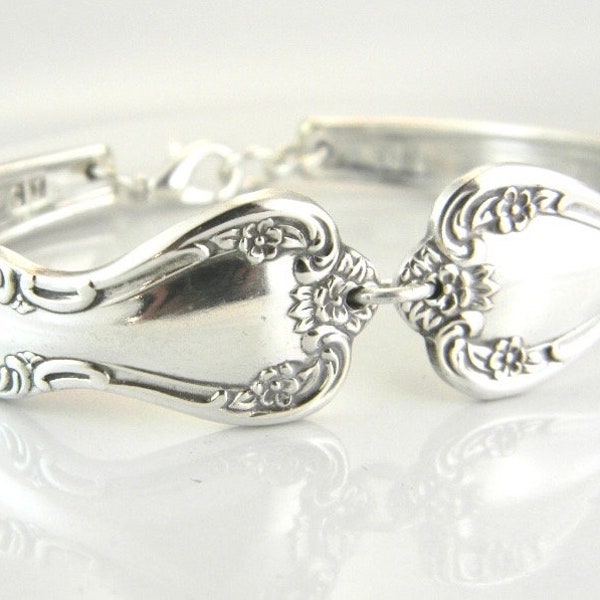 Spoon Bracelet, 1952 ELEGANT LADY, Spoon Jewelry Bracelet, Silverware Bracelet, Silverware Jewelry Bracelet, Silver Spoon Bracelet