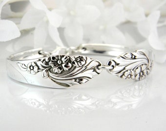 Spoon Bracelet, 1950 EVENING STAR, Spoon Jewelry Bracelet, Silverware Bracelet, Silver Spoon Bracelet, Silverware Jewelry Bracelet