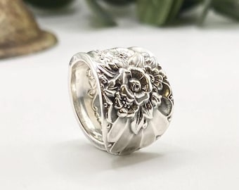 Spoon Ring, 1953 JUBILEE, Silverware Ring, Spoon Jewelry, Ring, Silverware Jewelry, Ring, Spoon Ring For Women, Silver Anniversary Gift