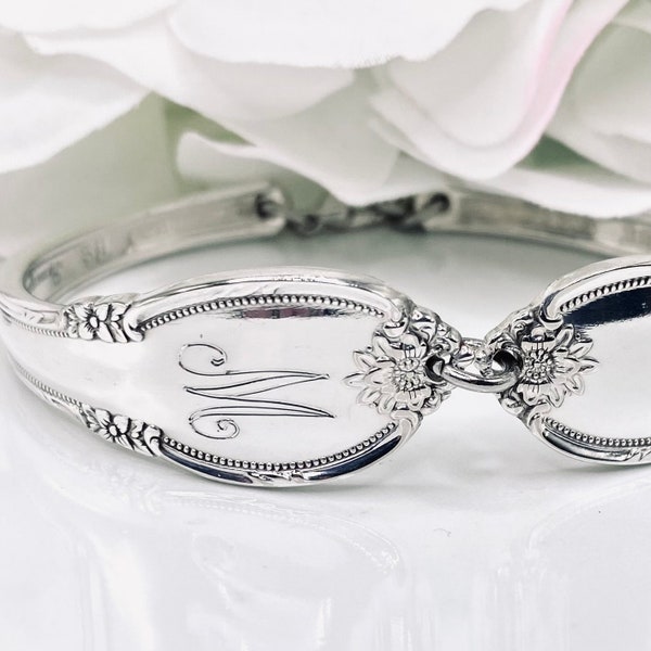 Spoon Bracelet, Spoon Jewelry Bracelet, Personalized Spoon Bracelet, Silverware Bracelet, Silverware Jewelry, Name Bracelet Initial Bracelet