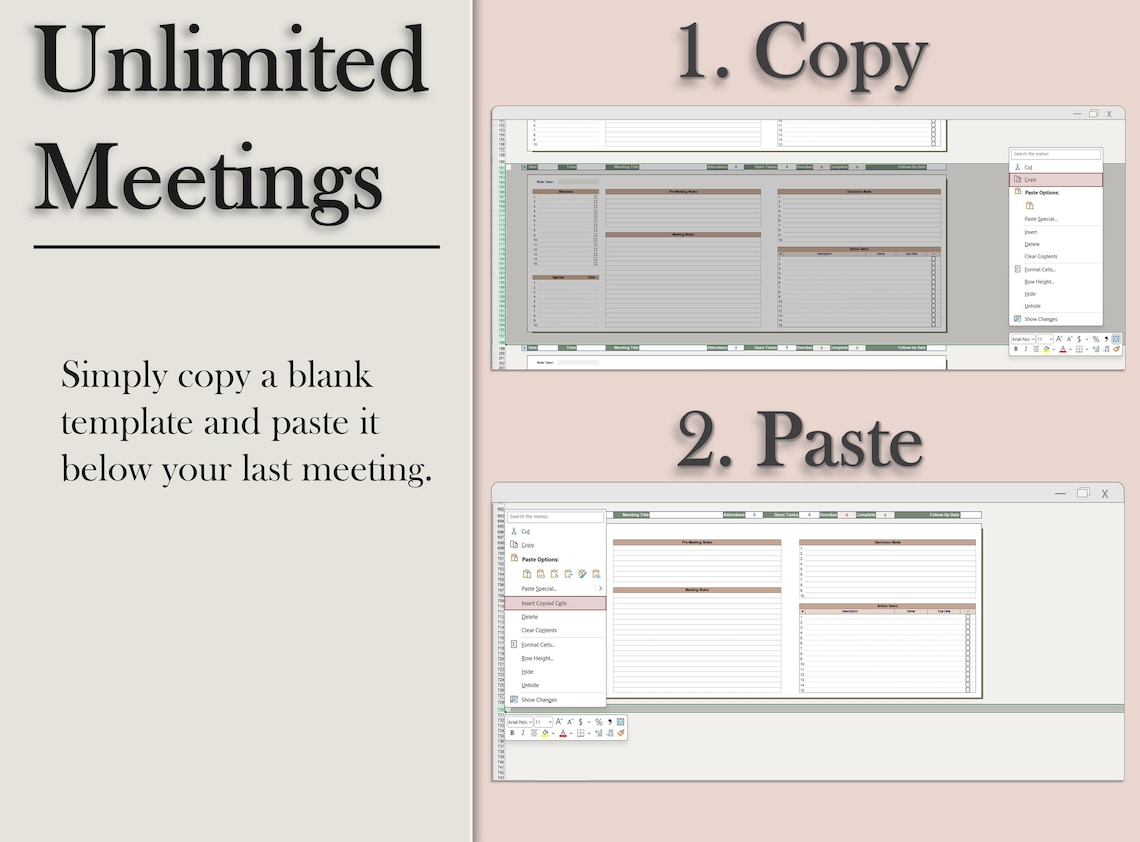 Update Notes Tracker Multiple Meeting Notes Tracker Template for Google Sheets & Excel ...