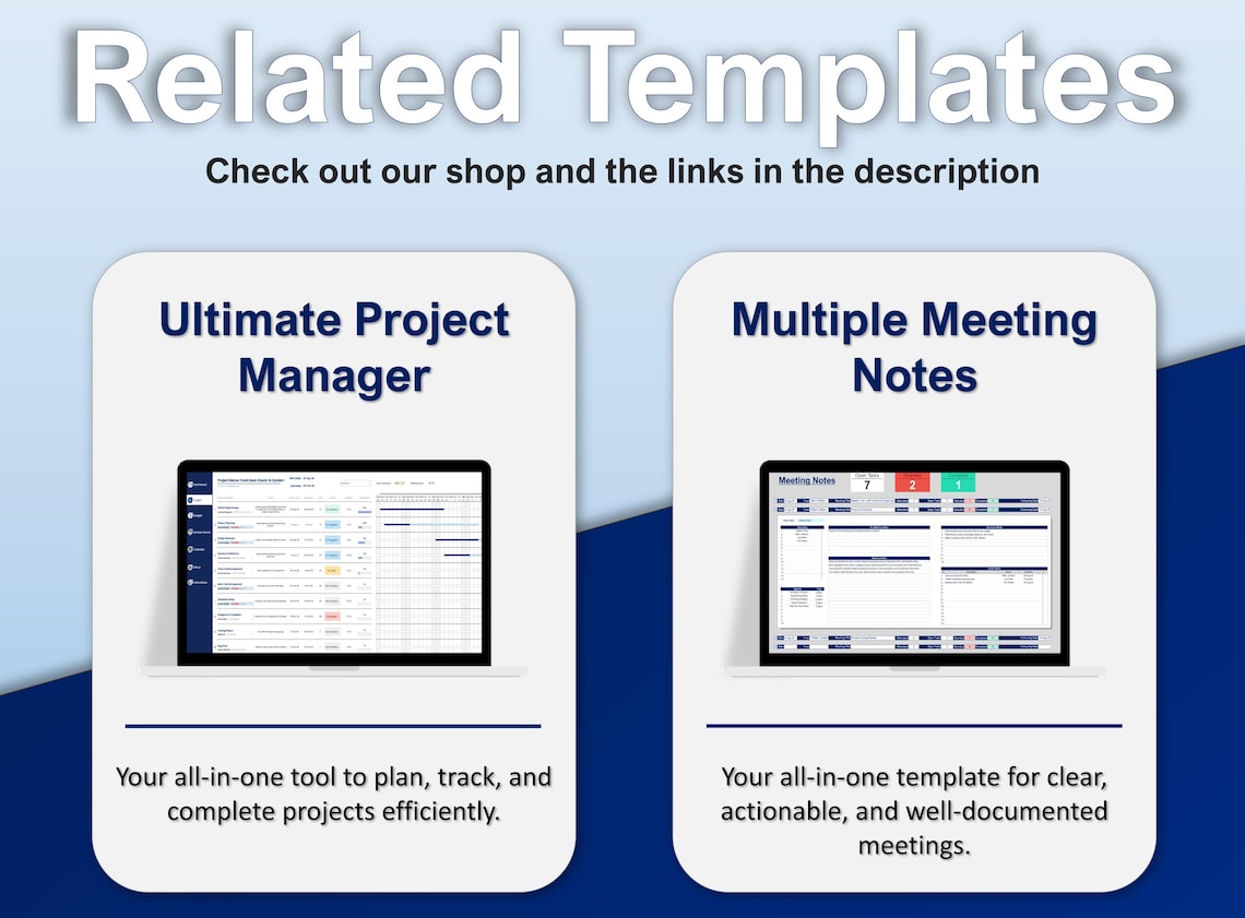 Action Plan Tracker Google Sheets & Excel | Goal Setting Planner | Task ...
