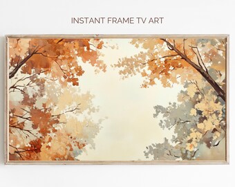 TV-kunst gebladerte herfst, herfstlandschap (digitale download)