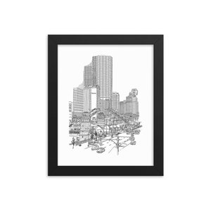 Chicago - Bridges Up! Print - FRAME INCLUDED