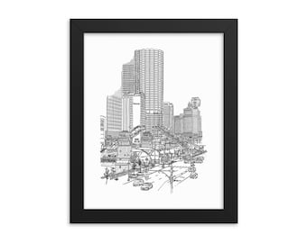 Chicago - Bridges Up! Print - FRAME INCLUDED