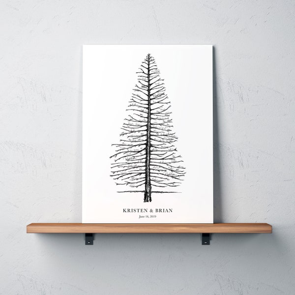 Tree Wedding Guestbook - Tree Signature - Frame NOT Included - FREE U.S. Shipping