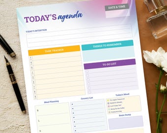 Oversize Daily Agenda Notepad