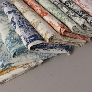 Toile de Jouy Fabric – Timeless Elegance for Home & Fashion | 11 Stunning Colors