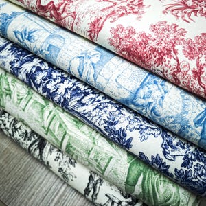 Toile de Jouy Fabric – Timeless Elegance for Home & Fashion | 11 Stunning Colors