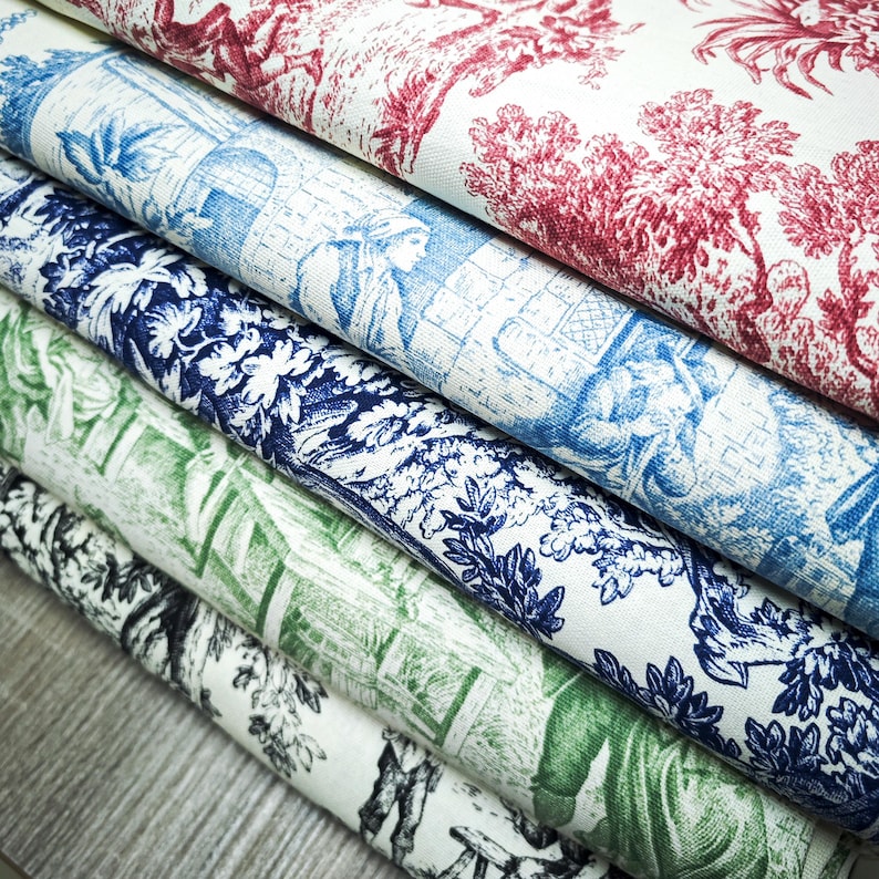 Toile de Jouy Fabric – Timeless Elegance for Home & Fashion | 11 Stunning Colors