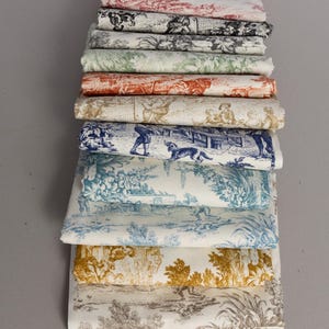 Toile de Jouy Fabric – Timeless Elegance for Home & Fashion | 11 Stunning Colors