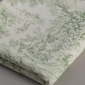 Tela Toile de Jouy algodón 280 cm | gran ancho por metro y yarda en 11 colores imagen 10