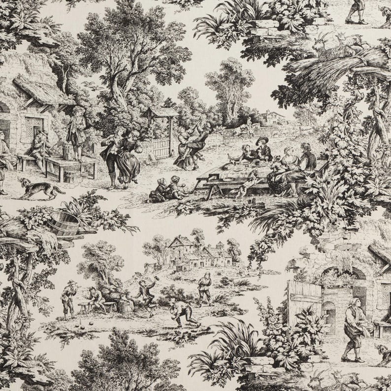 Toile de Jouy Fabric – Timeless Elegance for Home & Fashion | 11 Stunning Colors