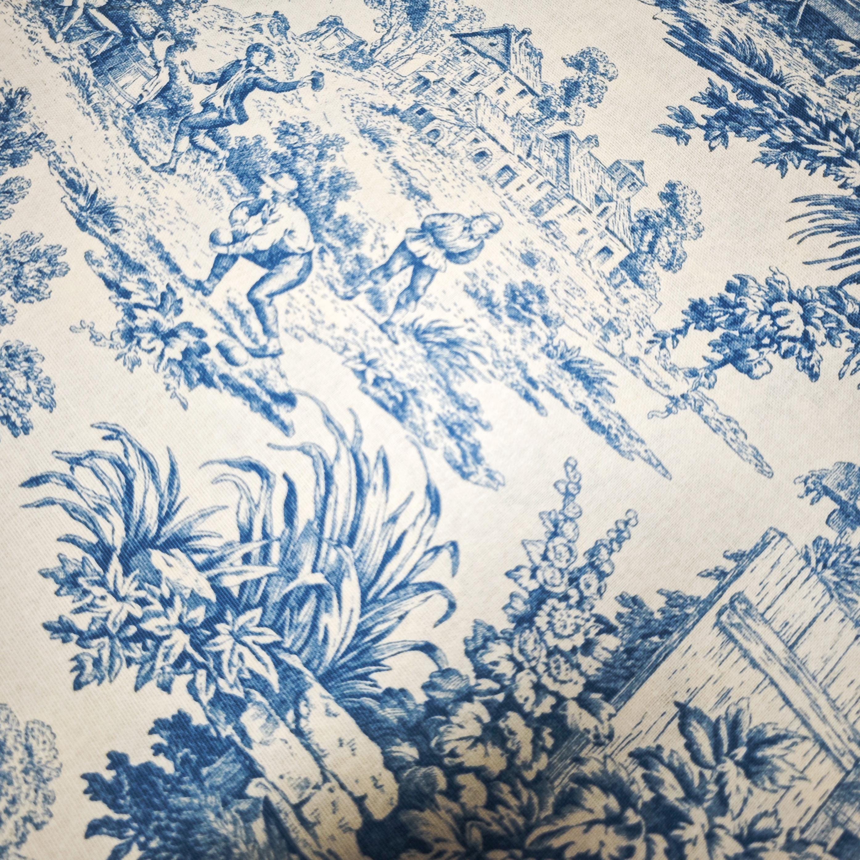 Toile De Jouy Fabric by Meter - Widht 280 - Available in Various Colors ...