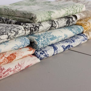 Toile de Jouy Fabric – Timeless Elegance for Home & Fashion | 11 Stunning Colors
