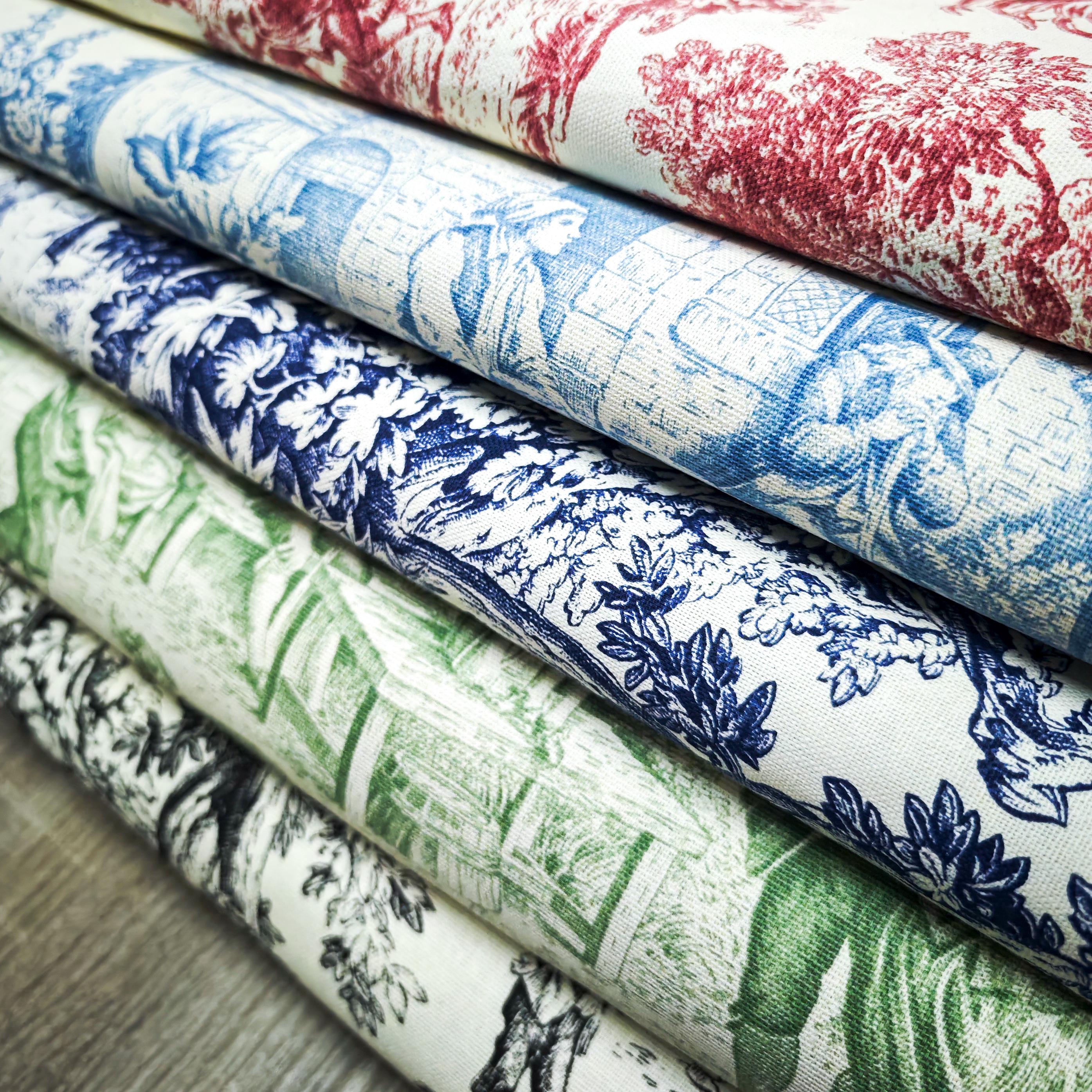 Toile De Jouy Fabric by Meter - Widht 280 - Available in Various Colors ...