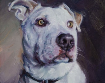 DogLovers custom pet portrait oil painting