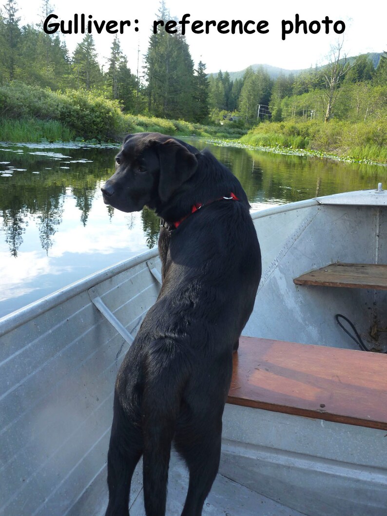 Boatswain custom Dog Painting Dog Portrait by puci Etsy