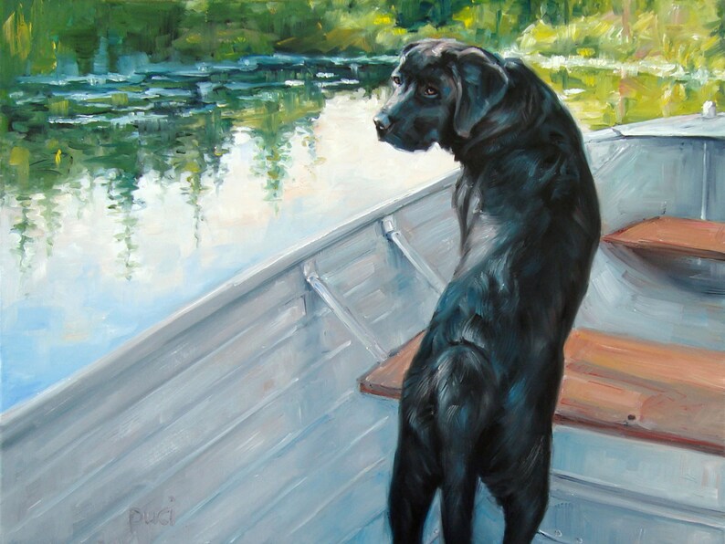 Boatswain custom Dog Painting Dog Portrait by puci Etsy
