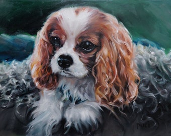 Plush & Cozy, custom pet portrait oil painting by puci - painting commissions oil paintings