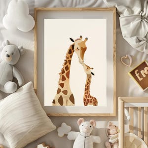 Baby animal art, animal wall art for nursery, nursery decor, animal art for kids room, animal posters