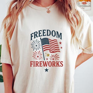 Let Freedom Shirt, USA Patriotic Shirt,4th of July Graphic Tee,Sparkle America Tee, Western Freedom Shirt, Merica Style Tee,Equality Shirt