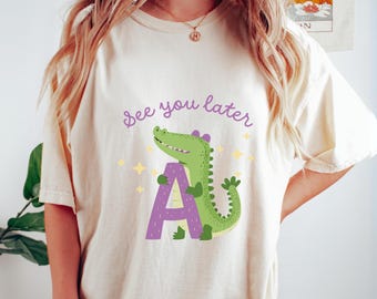 Comfort Colors Alligator Teacher Shirt, Funny Last Day of School Tee