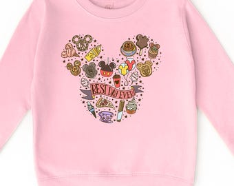 Bästa dagen någonsin, barntröja för parkresor, utflyktströja, barnsemestertröja, småbarnströja, Musse Pigg-tröja, barn Disney-tröja