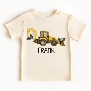 Personalized Construction Shirt, Equipment Shirt, Truck Kids Shirt, Dump Truck Shirt, Toddler Shirt, Boys Shirt, Construction Kids Shirt